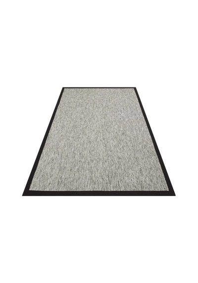 Eko Halı Ventura Vnt 2704 Grey Bordür Black Sisal Görünümlü İç Ve Dış Mekan Uyumlu Hav Vermeyen Mode Gri