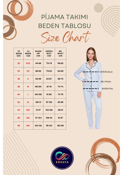 Ersefa Rahat Pijama Takımı Pamuklu Örme Puantiyeli Desen Dantel Detay Gü Gri