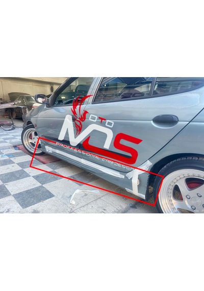 Renault Megane 1 Custom Marşpiyel Sağ Sol Takım Fiberglass Boyasız