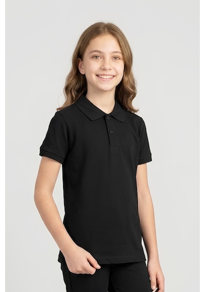 Modanino Kız Çocuk T-shirt %100 Pamuk Ve Okul Tarz 6-16 Yaş 12784mrt Siyah