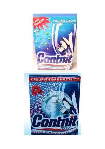 Contnit Bulaşık Makinesi Deterjanı 1 KG + Bulaşık Makinesi Tuzu 2 KG