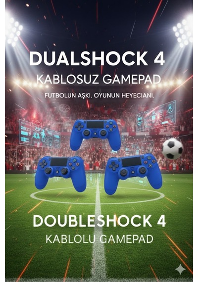Dualshock 4 Kablosuz Gamepad Ps4 & Pc Uyumlu Gerçek Oyun Deneyimi Lacivert - 784069522