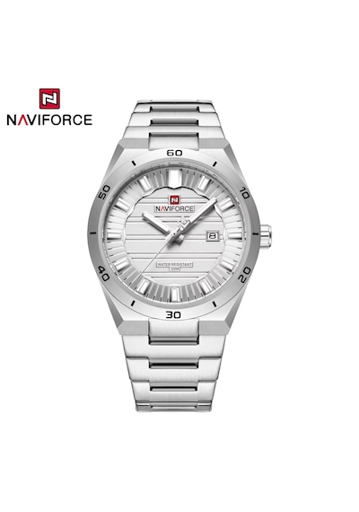 Naviforce Çelik Kordon Analog Kol Saati Gümüş Gri
