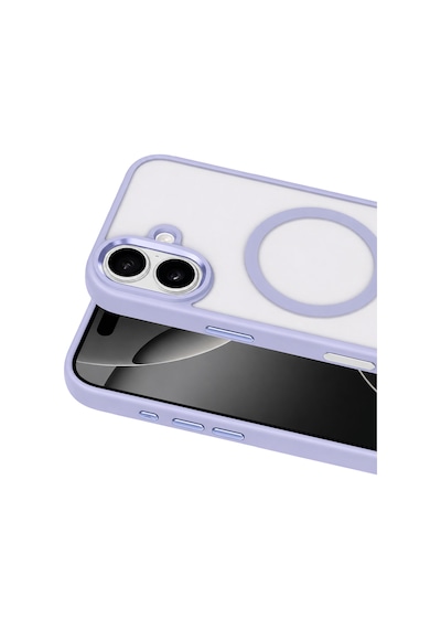 Joko - 61 - Apple iPhone Uyumlu 16 Terea Magsafe Kapak - Csmo-tex - - Mor