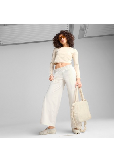 Puma Wardrobe Ess Low Rise Pants Kadın Eşofman Altı Bej