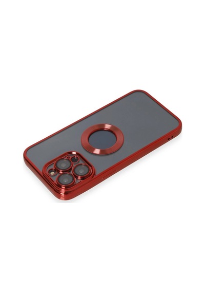 Apple  Uyumlu  iPhone 14 Pro Max Kılıf Slot Silikon Kırmızı