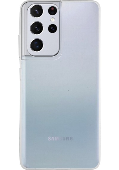 Samsung Galaxy Uyumlu S21 Ultra Kapak 1mm Şeffaf Silikon Kılıf