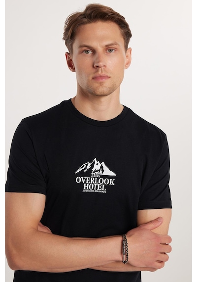 Tudors Erkek Slim Fit Dar Kesim %100 Pamuk Yumuşak Dokulu Baskılı Siyah Bisiklet Yaka Tişört-33130 Siyah Tudors Erkek Slim Fit Dar Kesim %100 Pamuk Yumuşak Dokulu Baskılı Siyah Bisiklet Yaka Tişört-33130 Siyah