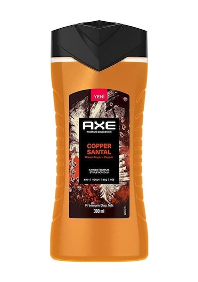 Axe Duş Jeli Copper Santal Premium Collectio 3 İn 1 Sandal 300 Ml Yüz, Vücut , Saç Diğer