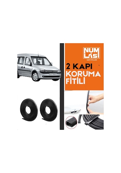 Opel Combo C İki Kapı Koruma Fitili Siyah Renk Numlas-a Kalite-nm2716