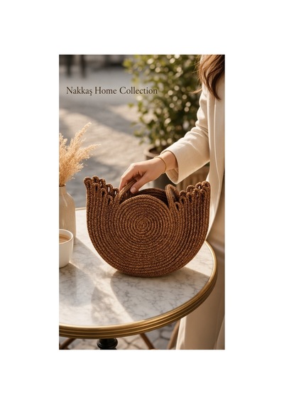 Nakkaş Home Collection Jüt Çanta Kadın Hasır Çanta, Plaj Çantası, Omuz Ve Günlük Kullanım Çantası-kahvrengi-35x30 Cm Nakkaş Home Collection Jüt Çanta Kadın Hasır Çanta, Plaj Çantası, Omuz Ve Günlük Kullanım Çantası-kahvrengi-35x30 Cm