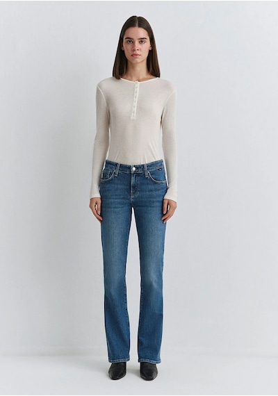 Molly Mid Indigo Classic Denim mavi
