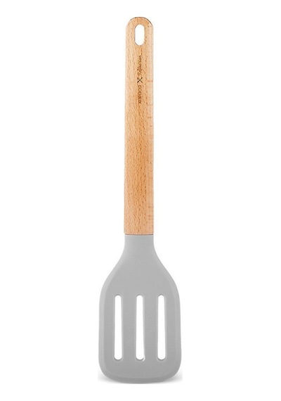 Karaca x Refika Gadgets Ahşap Saplı Silikon Oluklu Spatula