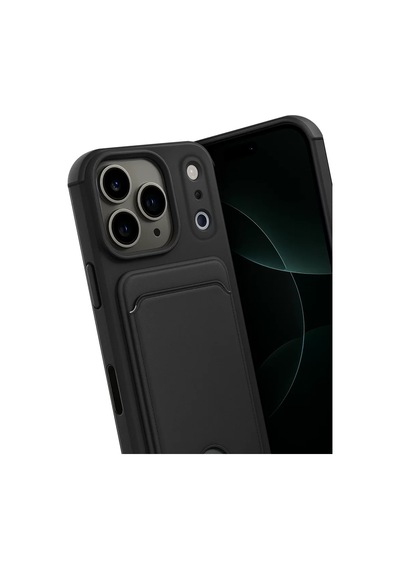 Newface Apple İphone 17 Pro Kelvin Kartvizitli Silikon - Siyah