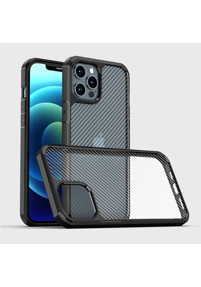 Apple Uyumlu  iPhone 12 Pro Max Kılıf Zore Inoks Fiber Yüzey Tasarım Kılı
