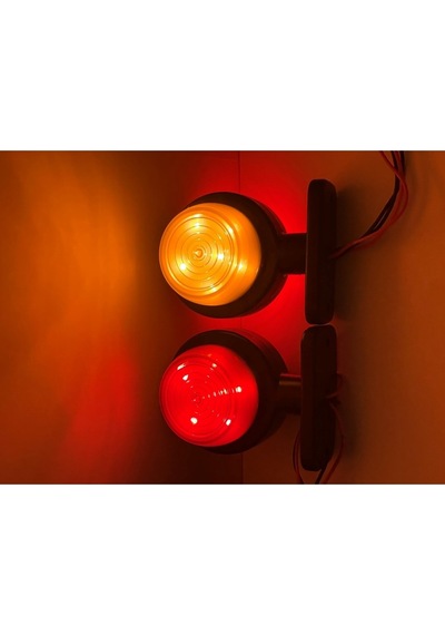Ahmet Otomotiv Büyük Takoz Lamba Sarı-kırmızı 12v-24v