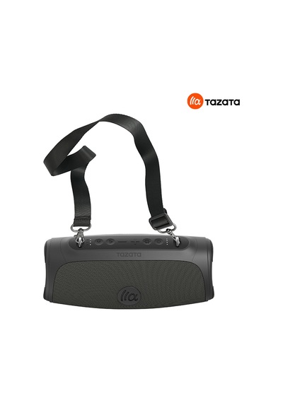 Tazata Boomblast Mini Bluetooth Hoparlör- Gri - 60w Ipx7, 10 Saat Şarj, Powerbank, İnanılmaz Ses