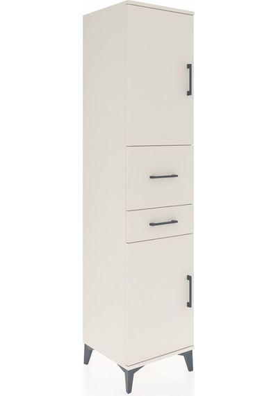 Hyperion Dolap 4 Raflı 2 Çekmeceli 2 Kapaklı 44x44x195 Aytaşı... Aytaşı