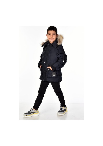 Benitto Kids Benittokids Erkek Çocuk Natürel Kürklü Mont 51254