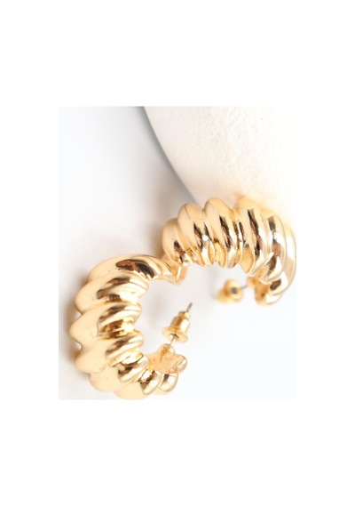 Gold Çelik Küpe 2,5 Cm Çok Renkli 89311737