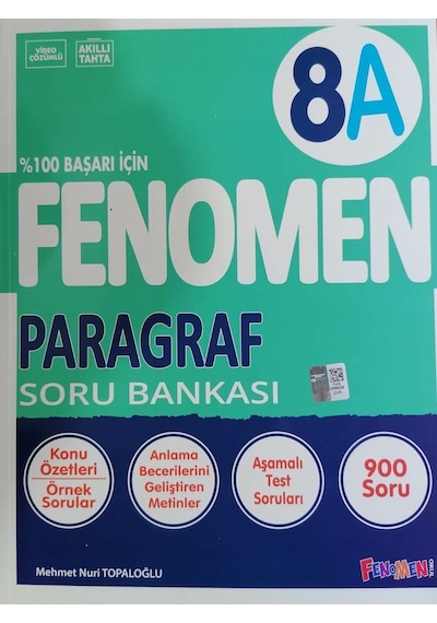 Fenomen Yayınları 8. Sınıf Lgs Paragraf A Soru Bankası