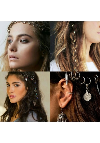 Saç Küpesi.Saç Aksesuarı.Hairringa Altın