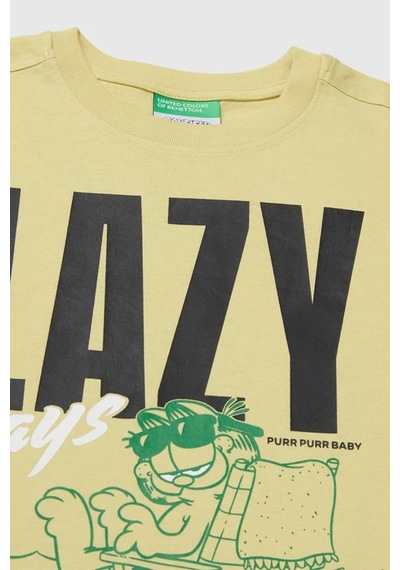 United Colors Of Benetton Erkek Çocukgarfield Baskı Detaylı Yuvarlak Yaka T-shirt Sarı 6-14 Yaş-2822 SARI United Colors Of Benetton Erkek Çocukgarfield Baskı Detaylı Yuvarlak Yaka T-shirt Sarı 6-14 Yaş-2822 SARI