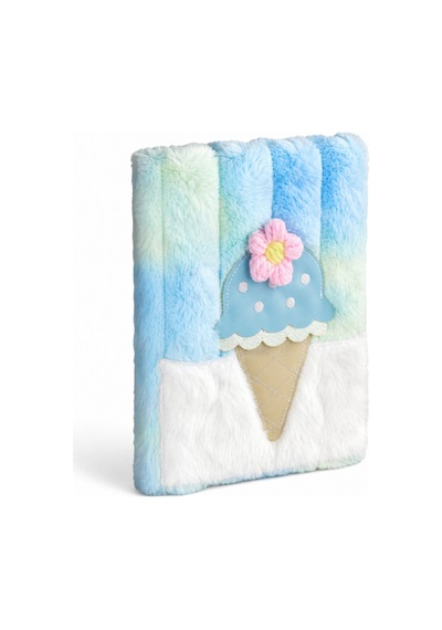 14x20 Cm Peluş Hatıra Günlük Anı Defteri 80 Yaprak Çizgili 12 Çok Renkli