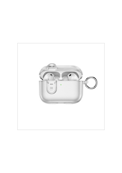 Apple Uyumlu AirPods Pro 3 Wiwu İshield Pro Hc-301 Airbag Tasarımlı Parmak İzi Bırakmayan Kılıf Şeffaf Şeffaf