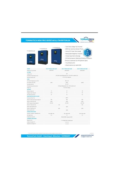 New 5k 48v 1 Faz Pwm Akıllı Inverter