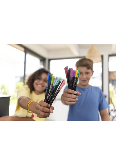 Maped Offis Ve Kırtasiye 749051 Desenli Fineliner Keçeli Kalem Çok Renkli
