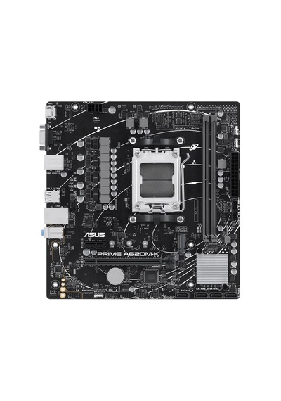 Asus Prıme A620m-k Ddr5 7000mhz 1xvga 1xhdmı 1xm.2 Usb 3.2 Matx Am5 Amd Am5 9000/8000/7000 Serileri