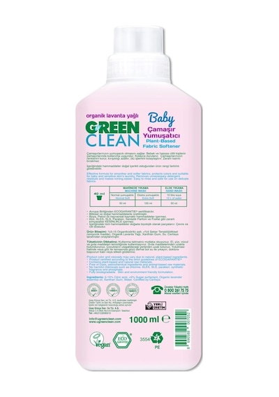 Mey İthalat Baby Bitkisel Çamaşır Yumuşatıcı 1000 Ml Renkli
