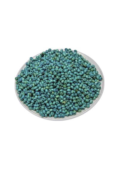 4 Mm Turkuaz Renk Ahşap Boncuk 30 Gr 800 Adet