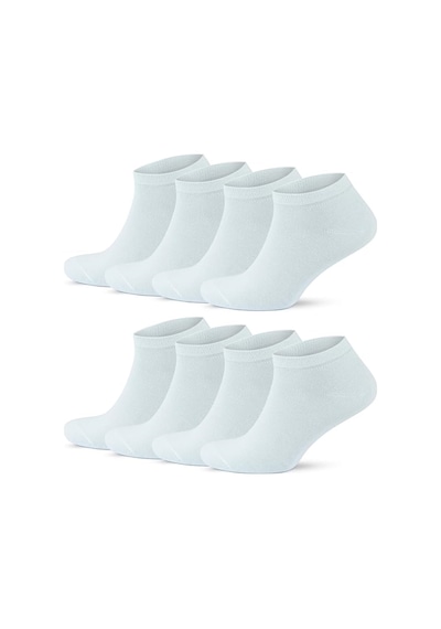 Ozzy Socks 8 Çift Ekonomik Pamuklu Beyaz Kadın Patik Beyaz