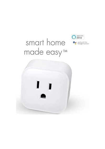 Elektrikli Wi-fi Akıllı Priz, Hub Gerektirmez, Sesle Etkinleştirilir, 4 Topraklanmış Priz, 4'lü Paket, 15a 50207 Diğer