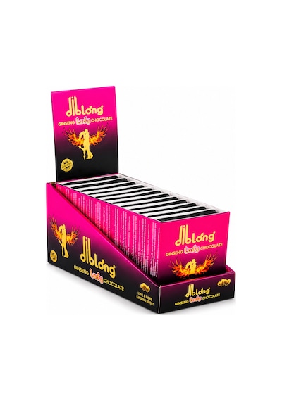 Ginseng Lady Chocolate 12'li Tekli Paket Bitkisel İçerikli Çikolata