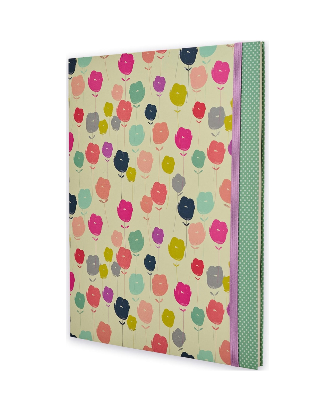 19x25 Ciltli Modern Floral - Pastel Stems Çok Renkli