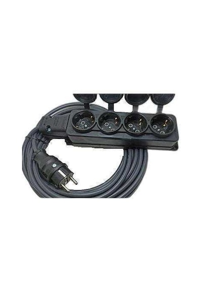 Bemis 4'lü Kauçuklu Priz 3x1.5mm Uzatma 6 MT