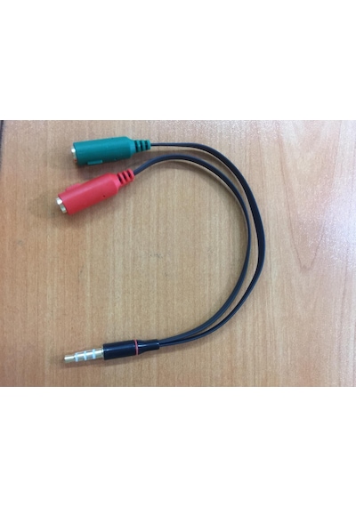 2Dişi Mikrofon Ve Kulaklık Girişi Tek Jak Girişli Laptopta Oyuncu