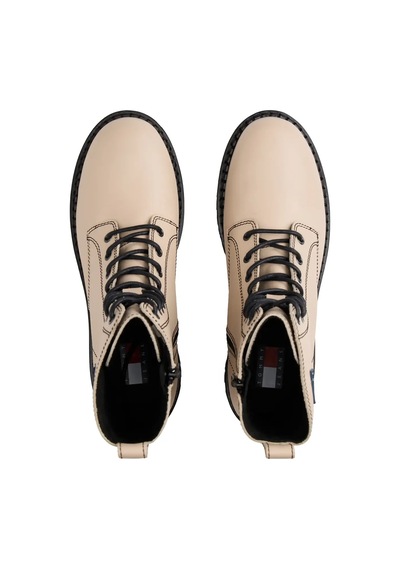 Tommy Hilfiger Tjw Urban Lace Up Bo Bej Kadın Bot