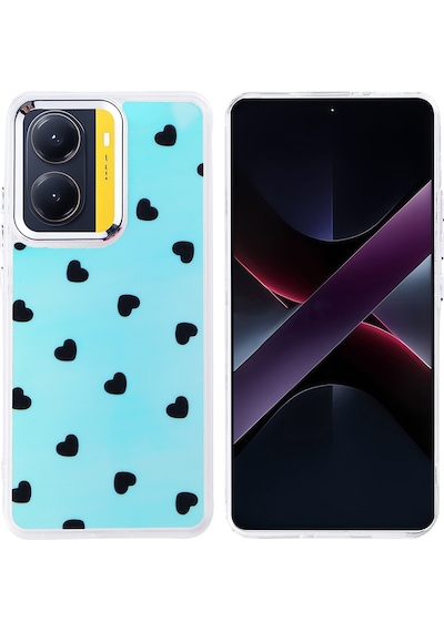 Xiaomi Poco X7 Pro Kılıf Airbag Tasarımlı Zore Hadra Kapak Kalp