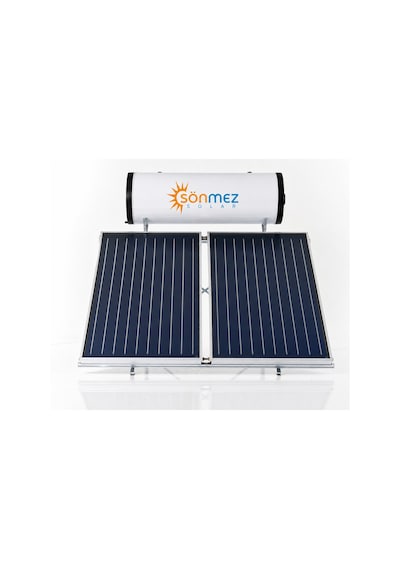 Solar 200l Emayeli Prizmatik Çift Bakır Kollektörlü Güneş Enerjili Su Isıtma Sistemi Kapalı Devre Basınçlı