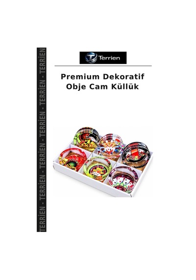 Premium Dekoratif Obje Cam Küllük