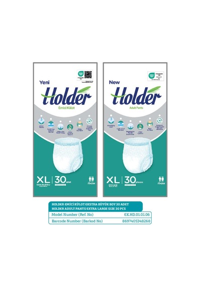 Holder Xlarge Emici Külot - 30 Adet XL