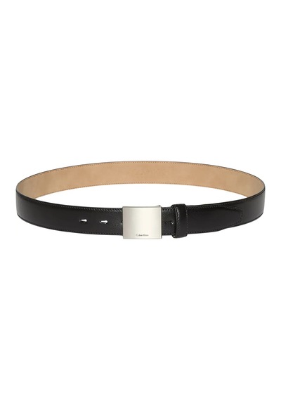 Calvin Klein Tıtlecase Plaque Buckle 32mm Erkek Siyah Kemer
