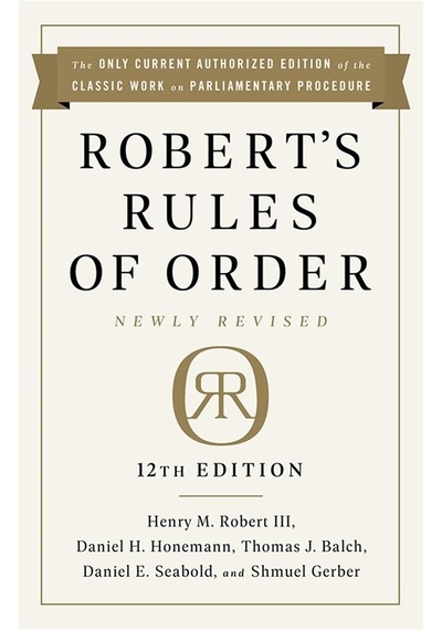 Robert's Rules Of Order