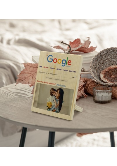 Kişiye Özel Google Dünyanın En Iyi Annesi Dekoratif Ahşap Çerçeve