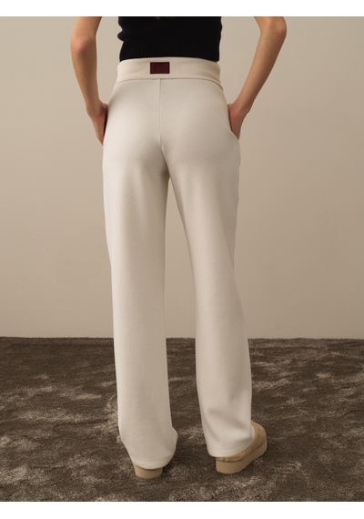 Xint Ekru Pamuk Dokulu Oversize Sweat Pantolon 470400