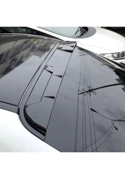 Mercedes W205 İçin Uyumlu Cam Üstü Spoiler Piano Black 2015-2021